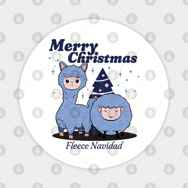 Fleece Navidad Magnet by DesignByJeff